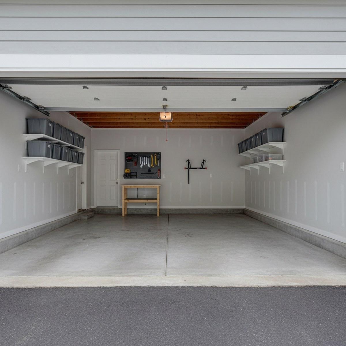 Boise garage cleared and swept clean after junk removal